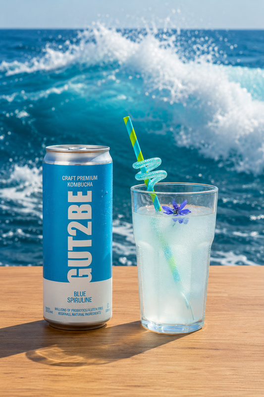 GUT2BE® Der Ozean – Blue Spirulina | CRAFT PREMIUM Kombucha 24 x 330ml