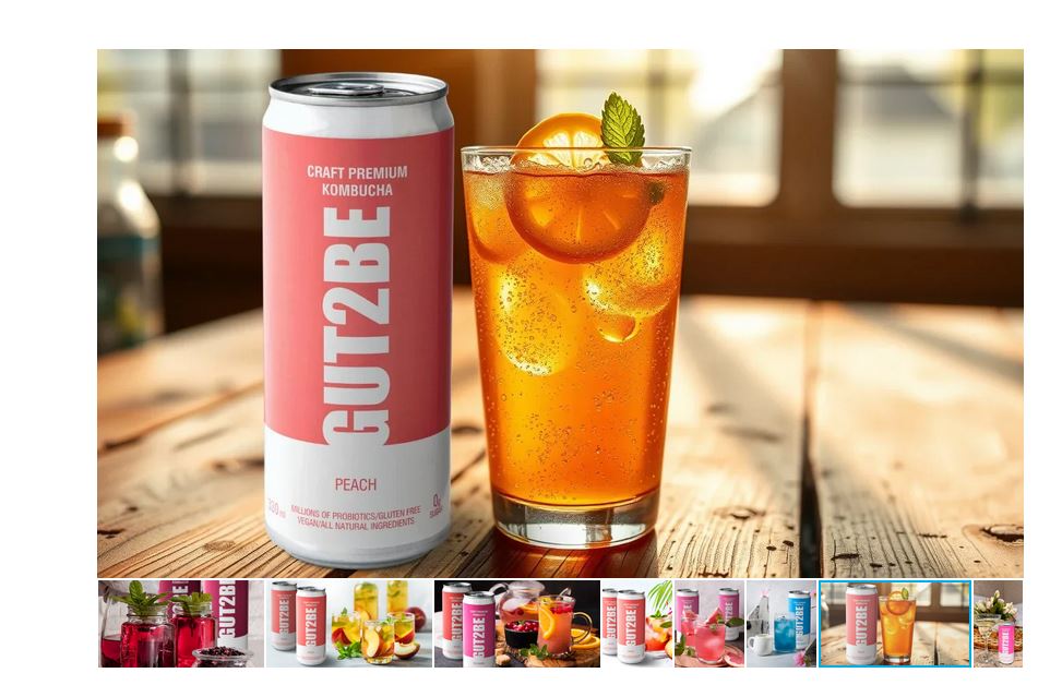 CRAFT PREMIUM - Kombucha fermentierter Grüner Tee Mix 24 x 330ml - GUT2BE.DEGut2beCRAFT PREMIUM - Kombucha fermentierter Grüner Tee Mix 24 x 330ml