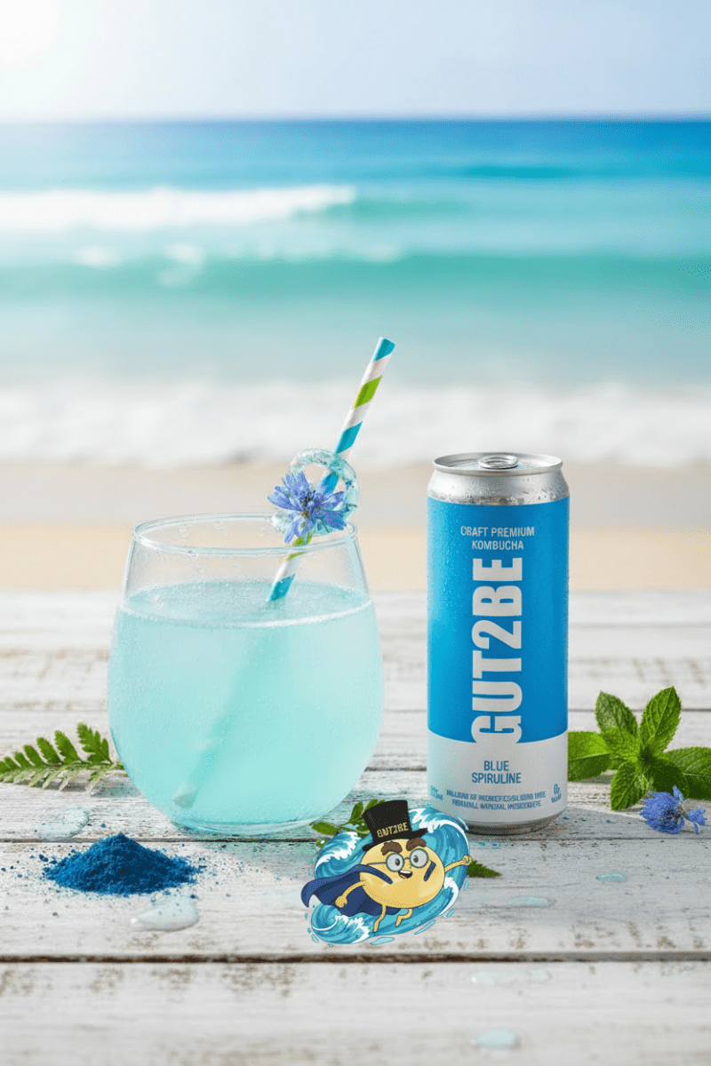 GUT2BE® Der Ozean – Blue Spirulina | CRAFT PREMIUM Kombucha 12 x 330ml - GUT2BE.DEGUT2BE.DEKombucha Fermentierter TeeGUT2BE® Der Ozean – Blue Spirulina | CRAFT PREMIUM Kombucha 12 x 330ml