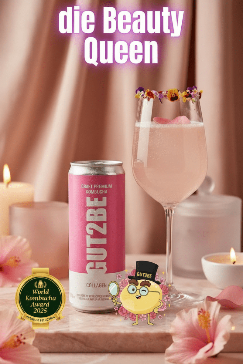 GUT2BE® Die Beauty Queen – Kollagen | CRAFT PREMIUM Kombucha 24 x 330ml - GUT2BE.DEGut2beKombucha Fermentierter TeeGUT2BE® Die Beauty Queen – Kollagen | CRAFT PREMIUM Kombucha 24 x 330ml