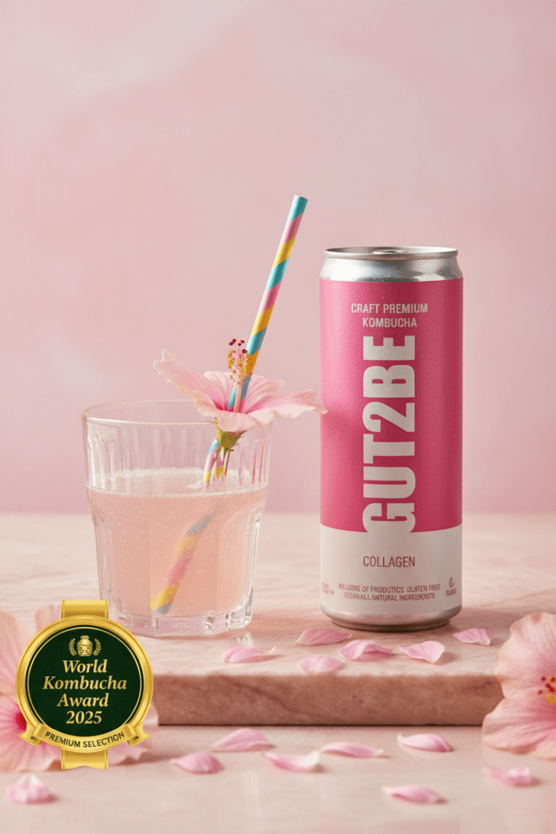 GUT2BE® Die Beauty Queen – Kollagen | CRAFT PREMIUM Kombucha 24 x 330ml - GUT2BE.DEGut2beKombucha Fermentierter TeeGUT2BE® Die Beauty Queen – Kollagen | CRAFT PREMIUM Kombucha 24 x 330ml