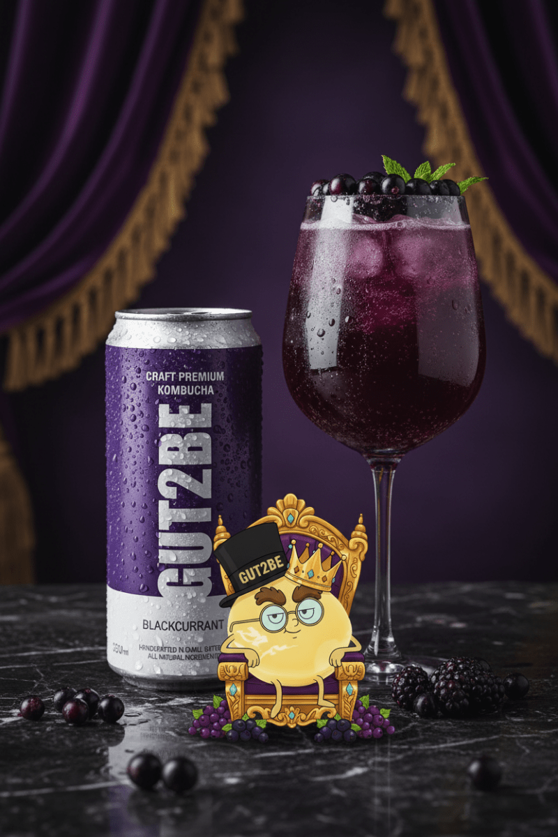 GUT2BE® Die Königin – Schwarze Johannisbeere | CRAFT PREMIUM Kombucha 24 x 330ml - GUT2BE.DEGUT2BE.DEKombucha Fermentierter TeeGUT2BE® Die Königin – Schwarze Johannisbeere | CRAFT PREMIUM Kombucha 24 x 330ml